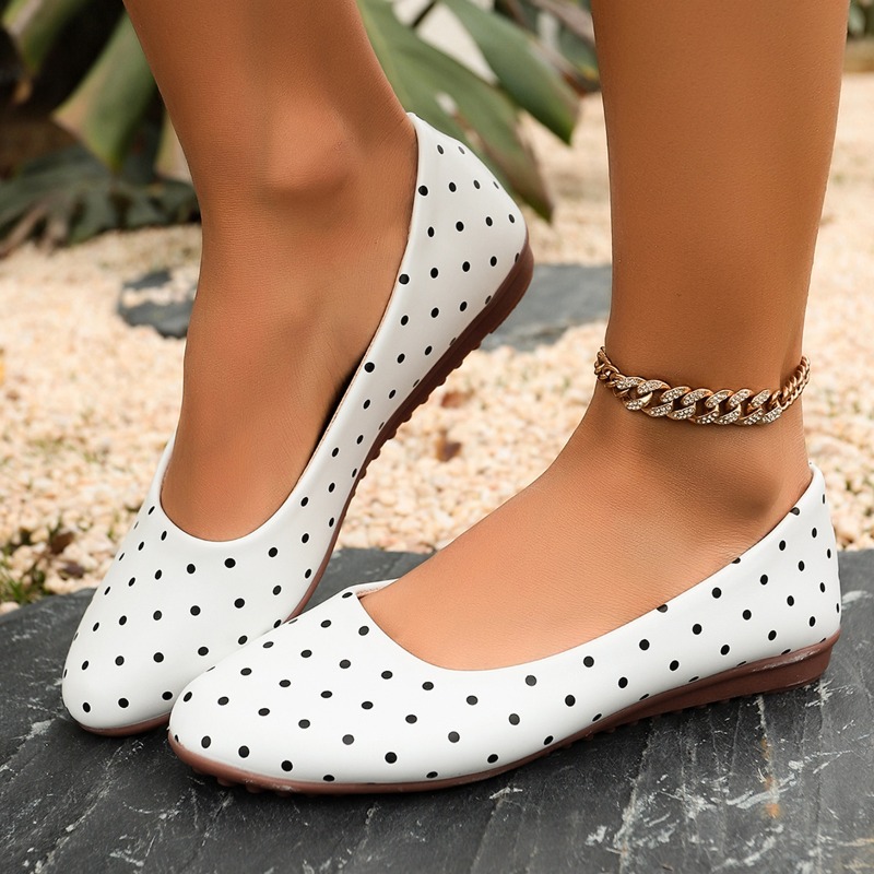 Shoes For Women Flats - Chaussures plates pour femmes, à pois