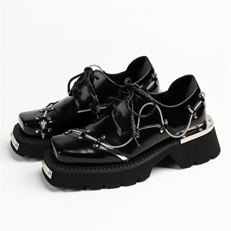 Women'S Shoes Loafers Black - Chaussures de luxe à talons épais