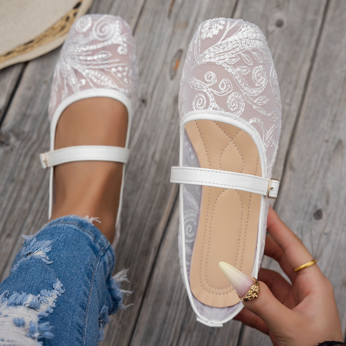 Women'S Shoes Loafers Black - Nouvelles Mules Plates Décontractées à Bout