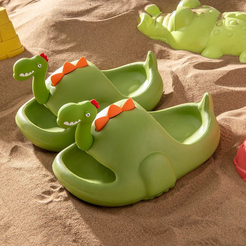 Women'S Shoes Non Slip - Pantoufles d'été en forme de dinosaure