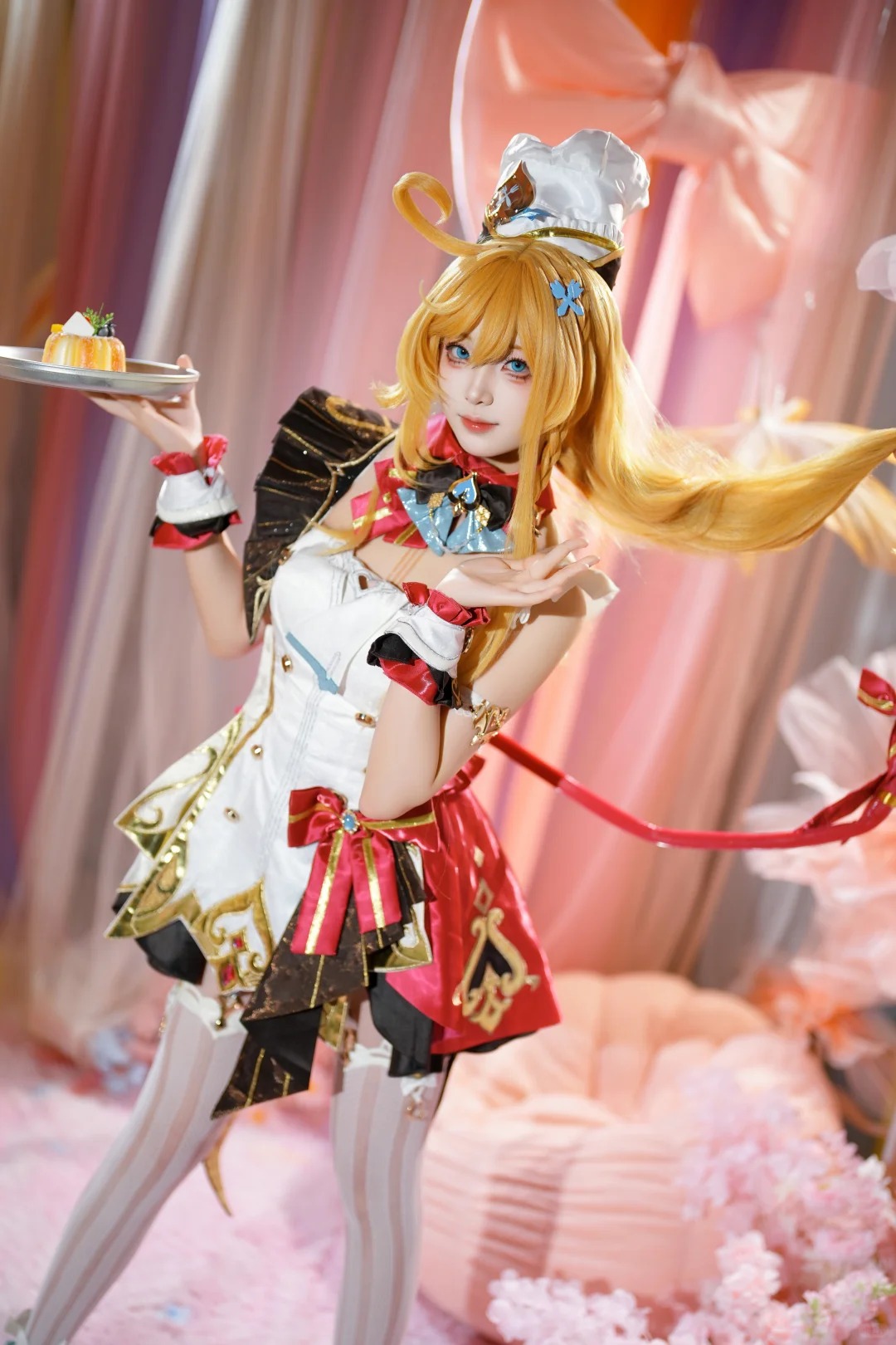 Women Shoes Japan - Escoffier Cosplay Uniforme officiel Perruque Chaussures