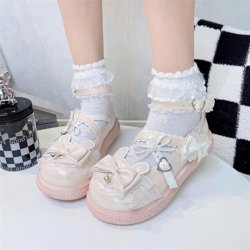 Women Shoes Wedges - Chaussures Lolita à tête ronde pour