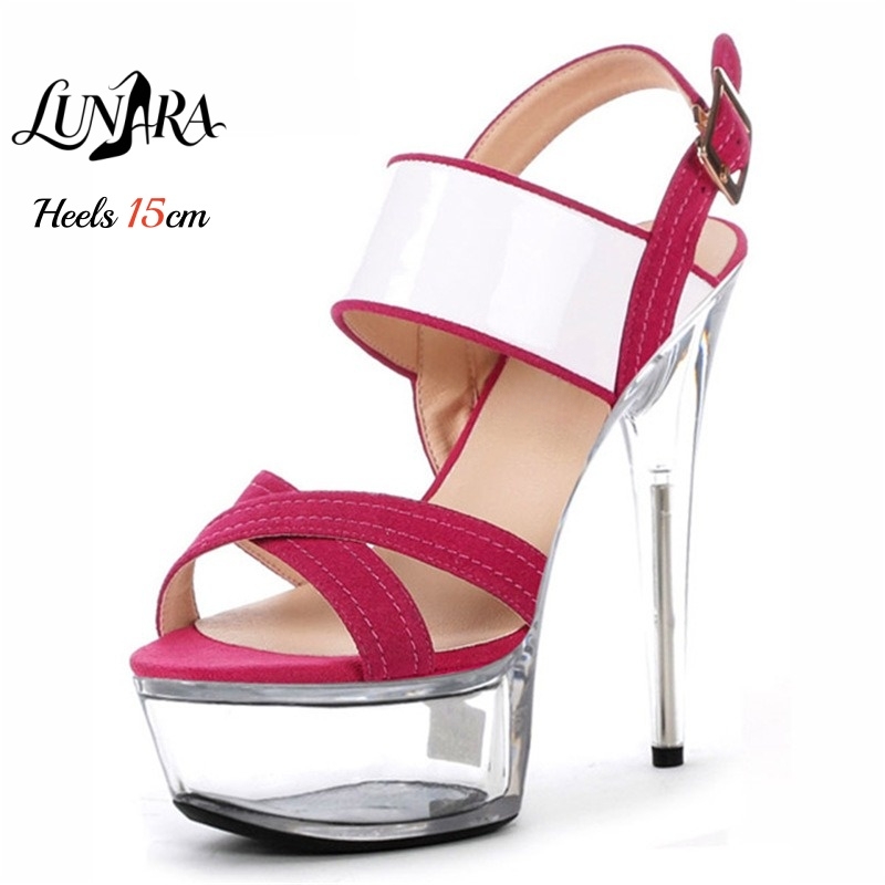 Jelly Sandal Women - Sandales à plateforme transparente de 15