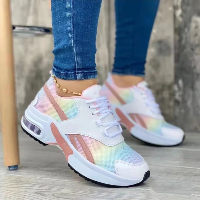 Women Shoes Skechers - Baskets à semelle compensée et à
