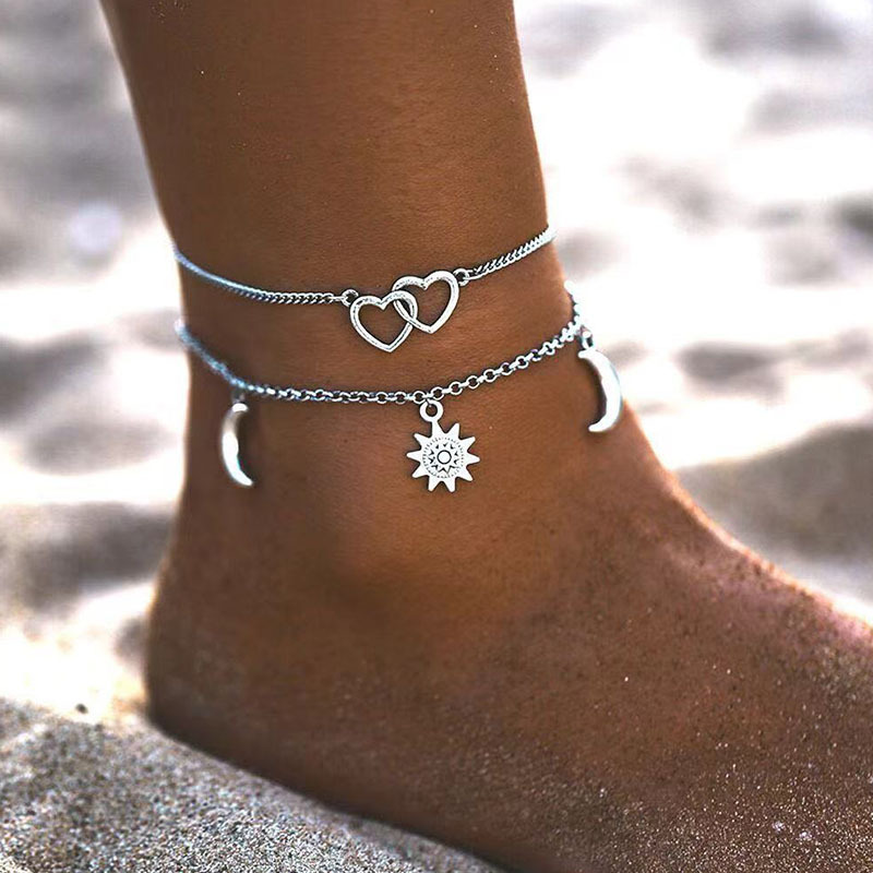 Gold Chain Sandal - Bracelet de cheville pour femmes, chaîne