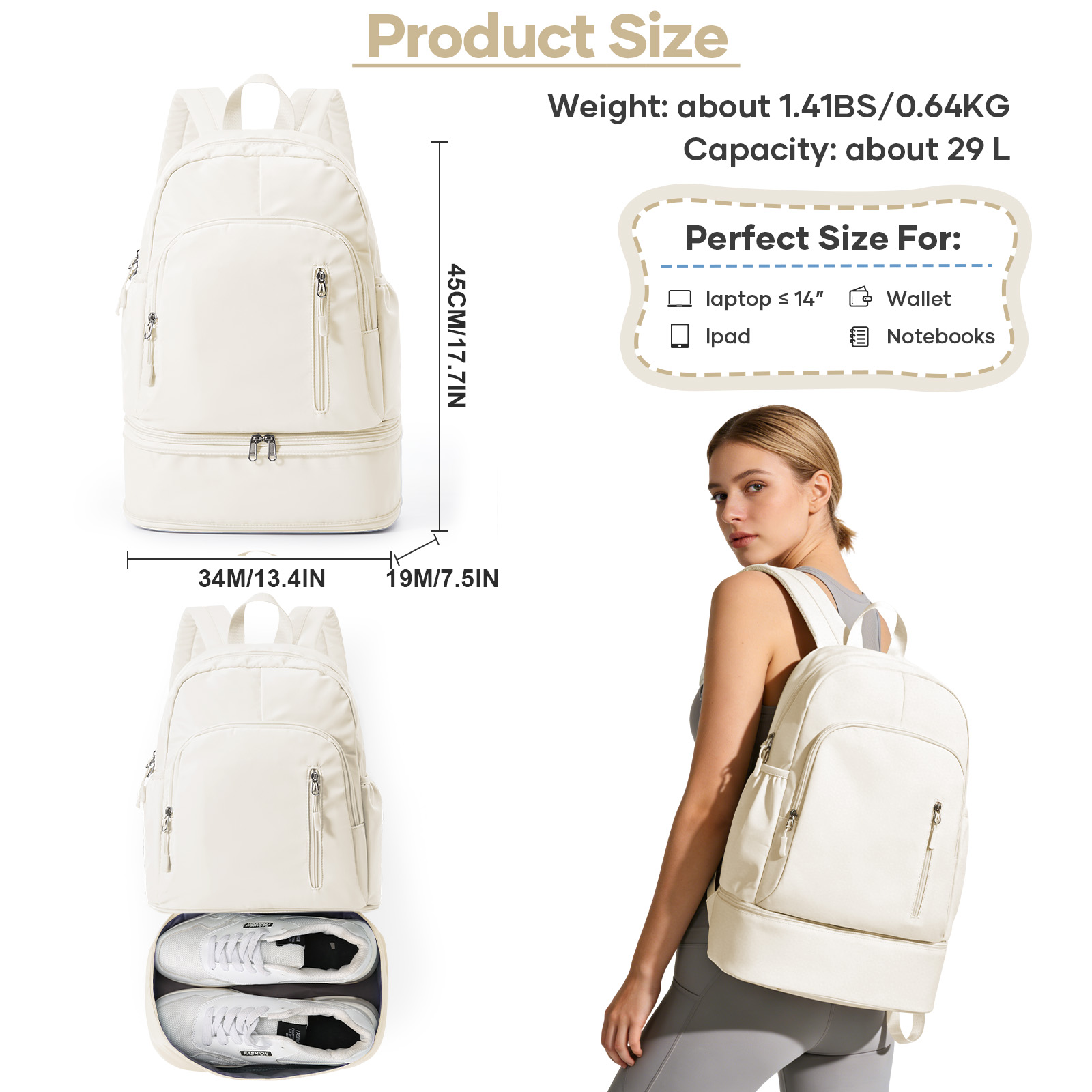 Sac à dos de sport pour femmes - Women'S Shoes Volleyball avis et prix