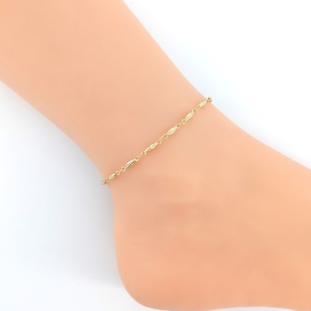 Bracelet de cheville en acier  - Gold Chain Sandal avis et prix