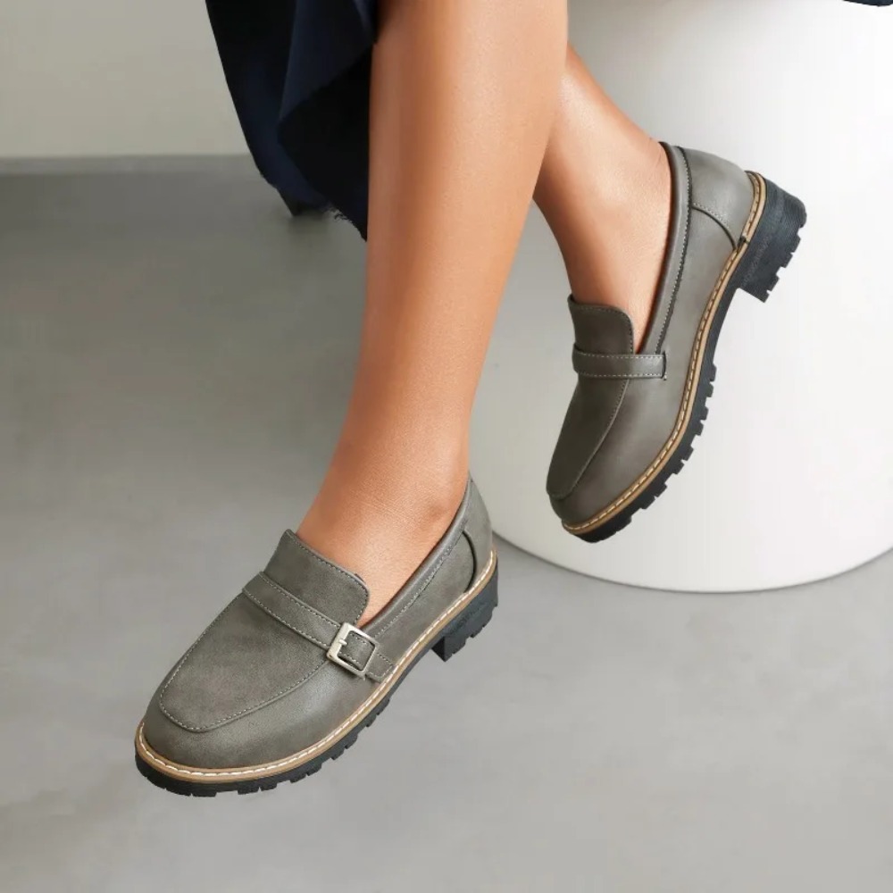 Mocassins noirs en cuir pour f - Women'S Shoes Loafers Black avis et prix