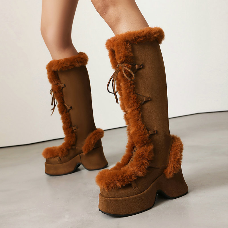 Bottes à plateforme en fourrur - Women'S Shoes Chelsea avis et prix