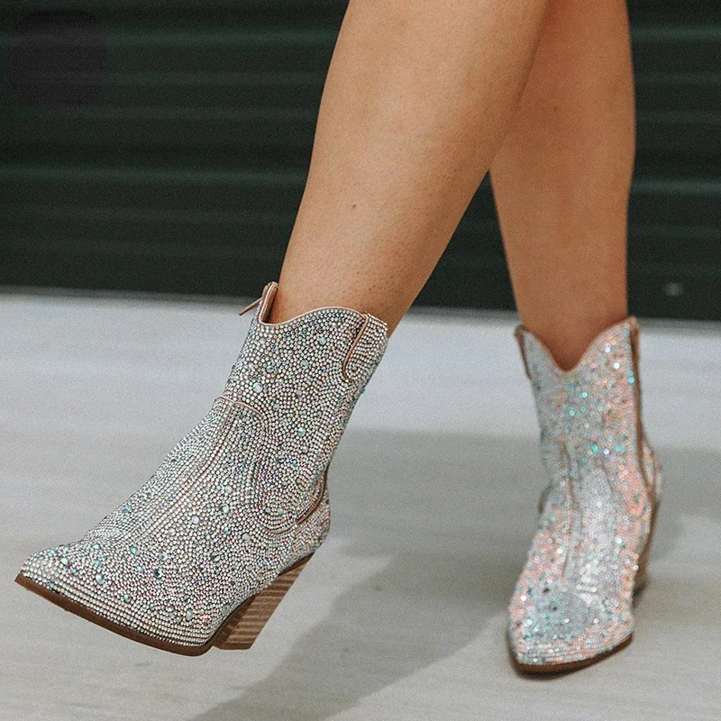 Bottines de Cowboy occidentale - Women'S Shoes Chelsea avis et prix
