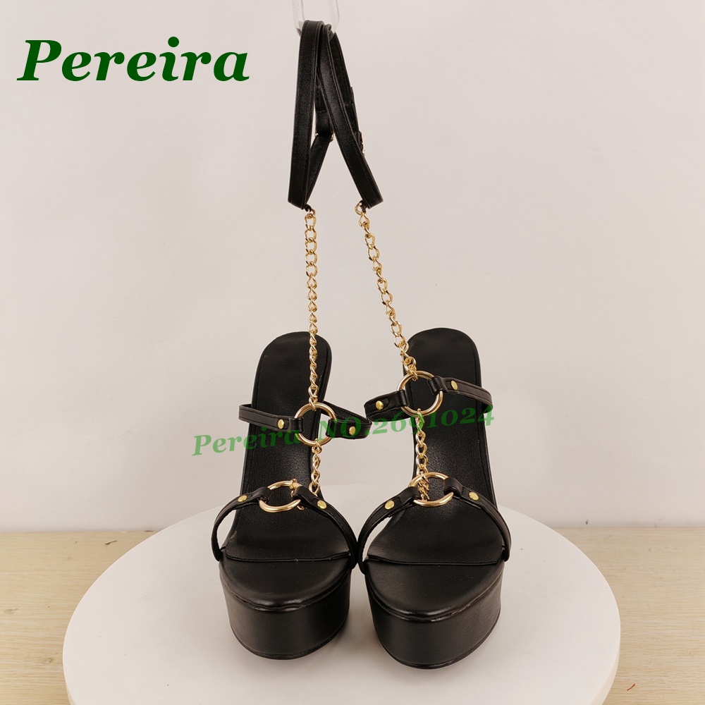 Sandales à talons aiguilles no - Gold Chain Sandal avis et prix