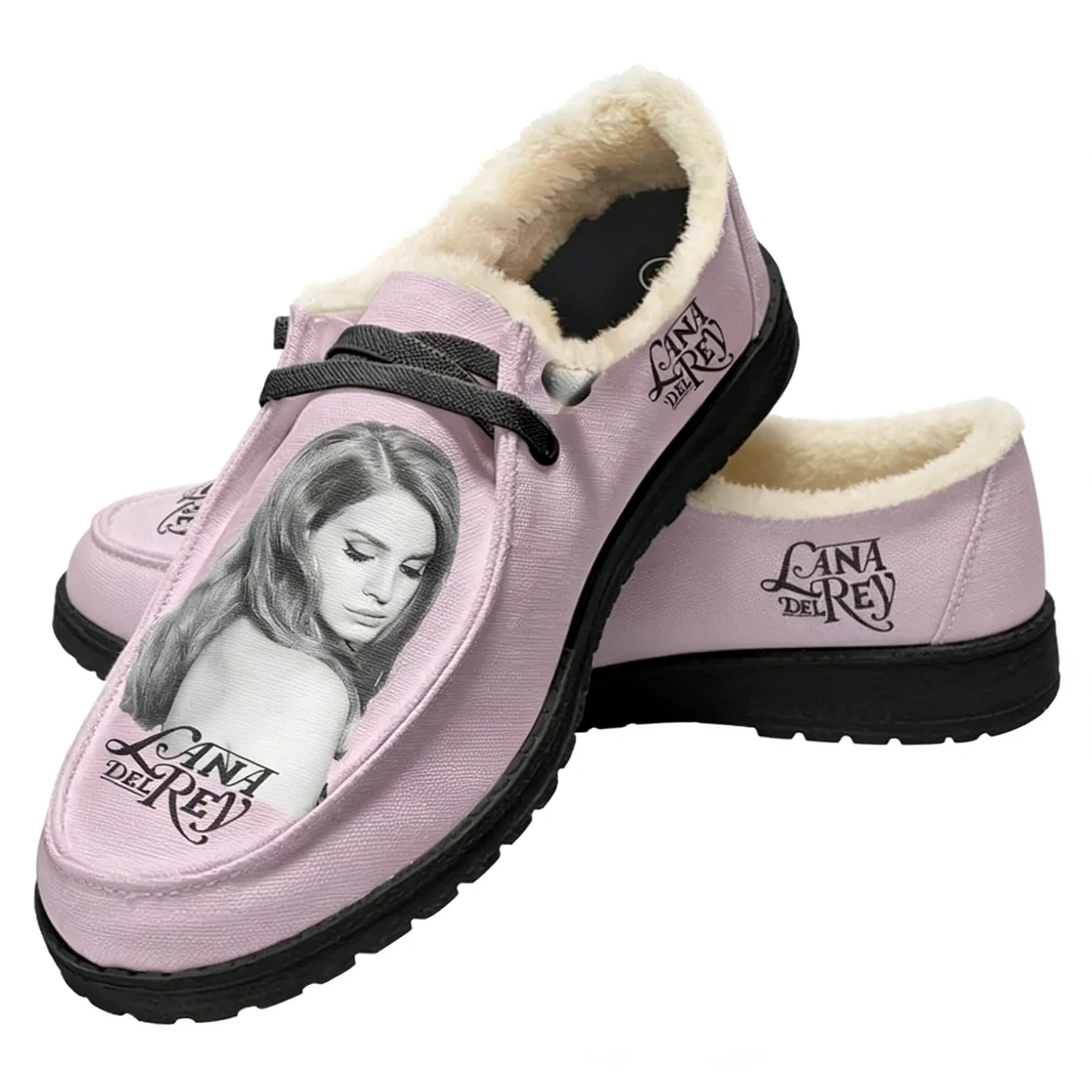 Mocassins en peluche Lana Del  - Women'S Shoes Loafers Black avis et prix