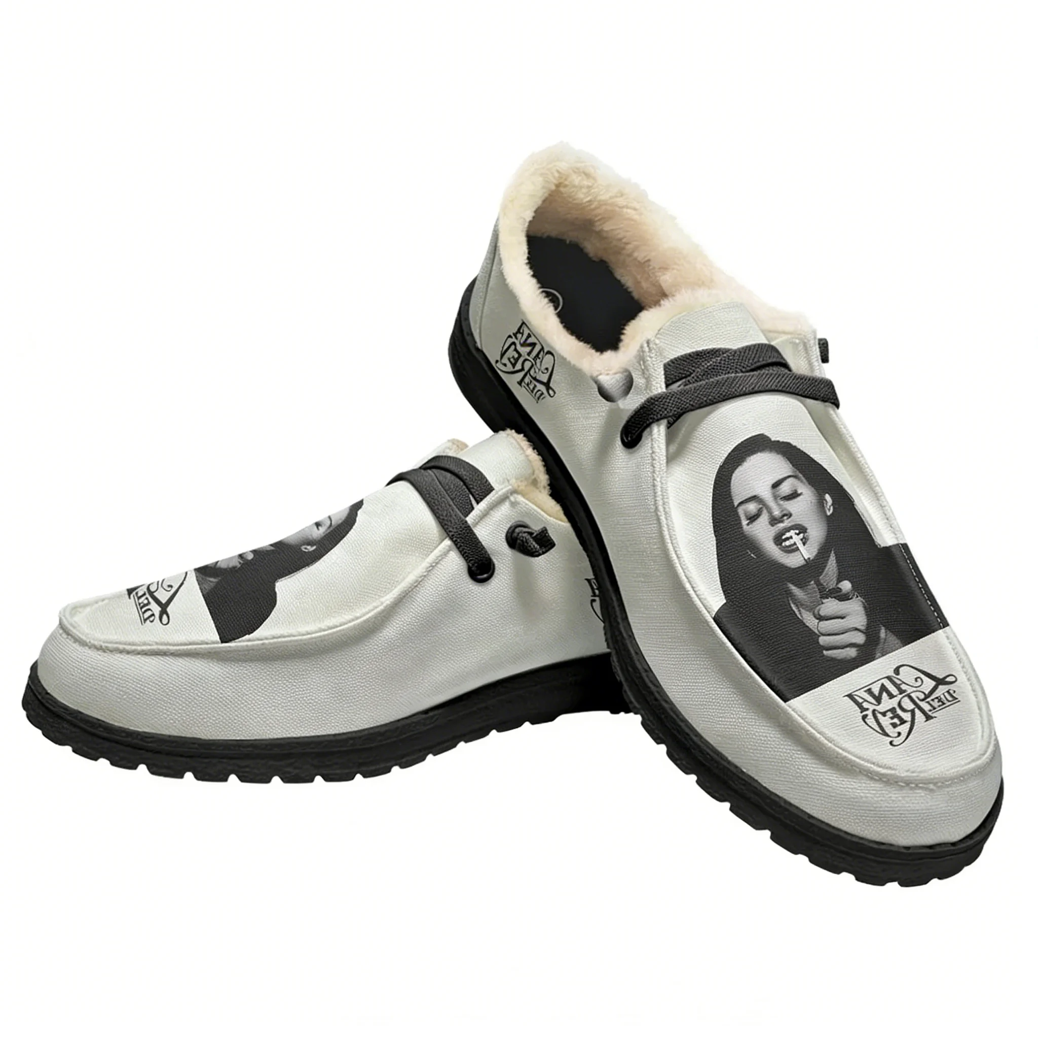 Mocassins en peluche Lana Del  - Women'S Shoes Loafers Black avis et prix