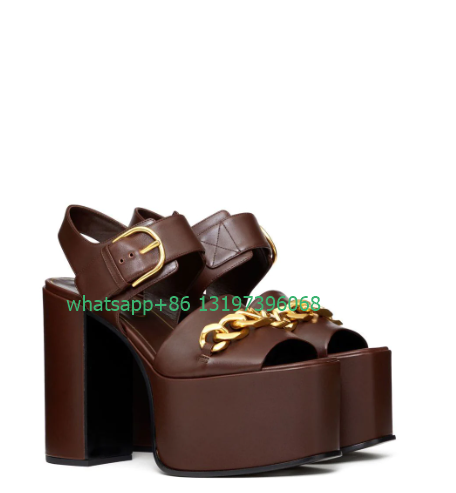 Lady chaîne en or boucle desig - Gold Chain Sandal avis et prix