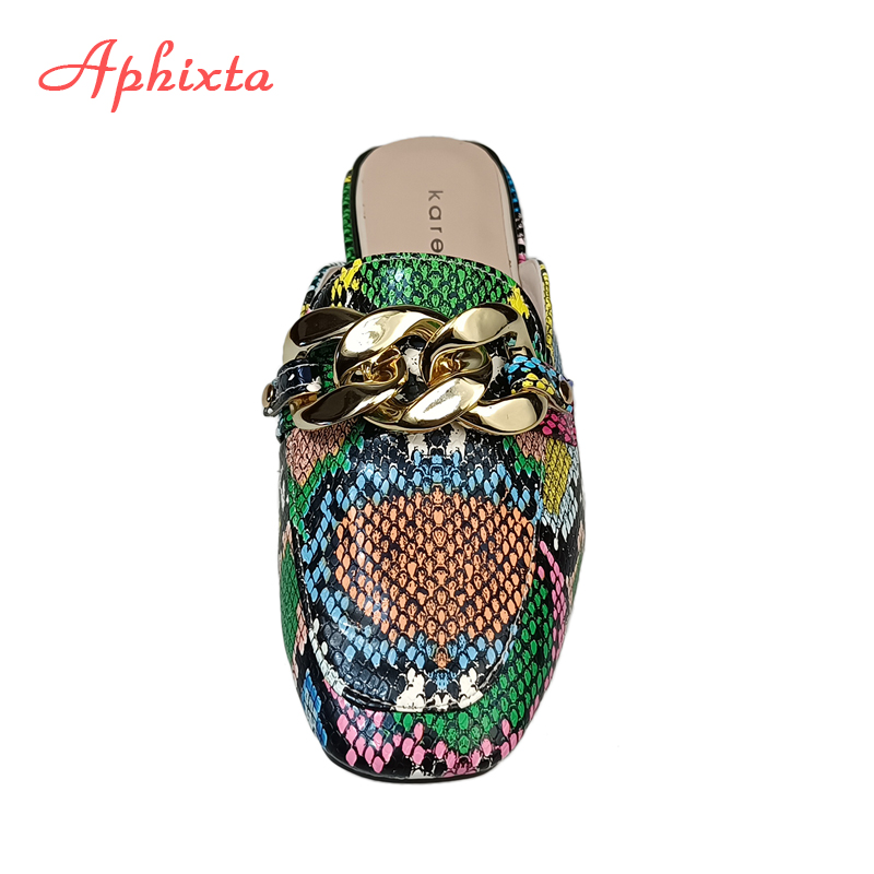 AphFête ta-Chaussures carrées  - Gold Chain Sandal avis et prix