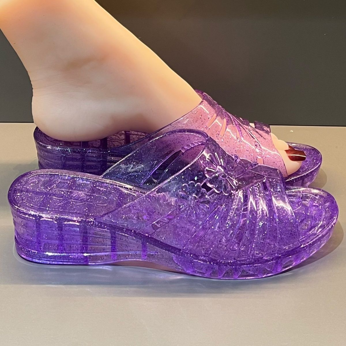WFashion Sandales compensées e - Jelly Sandal Women avis et prix