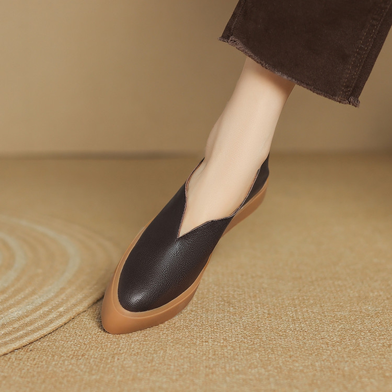 Mocassins pointus en cuir véri - Shoes Women Pumps avis et prix