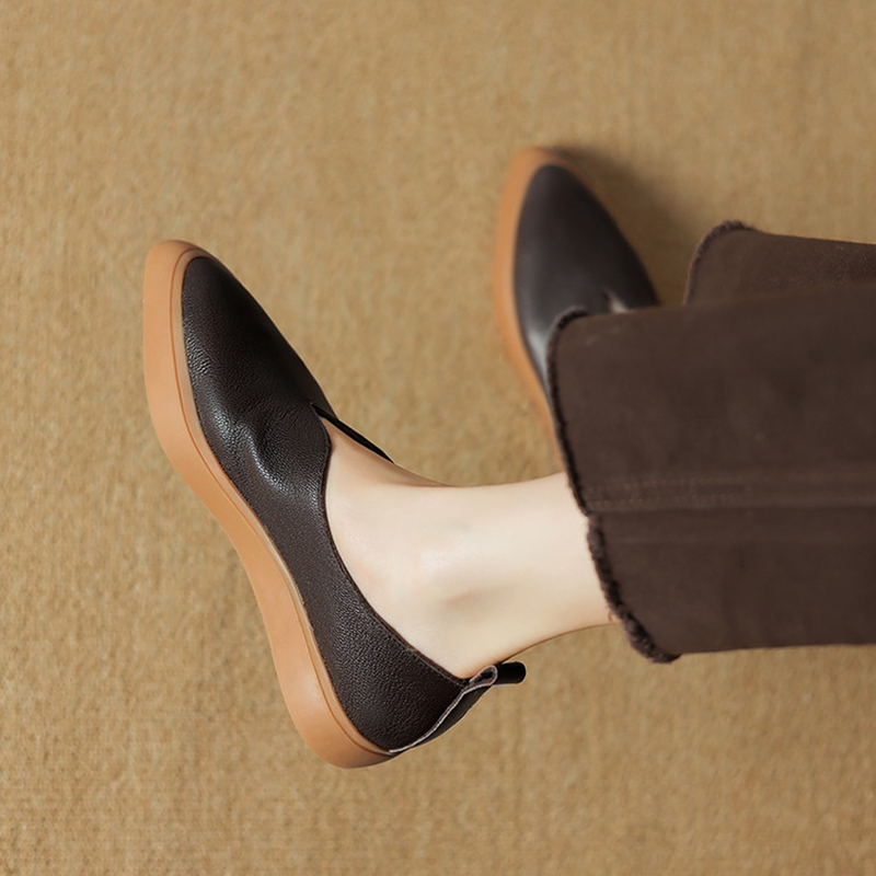 Mocassins pointus en cuir véri - Shoes Women Pumps avis et prix