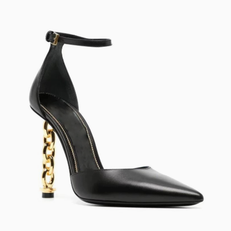 Sandales à talons aiguilles cr - Gold Chain Sandal avis et prix