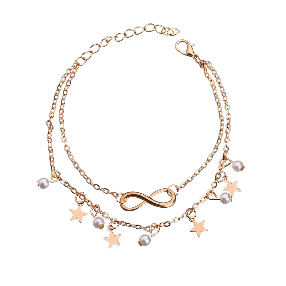 Simple gland Double étoile per - Gold Chain Sandal avis et prix