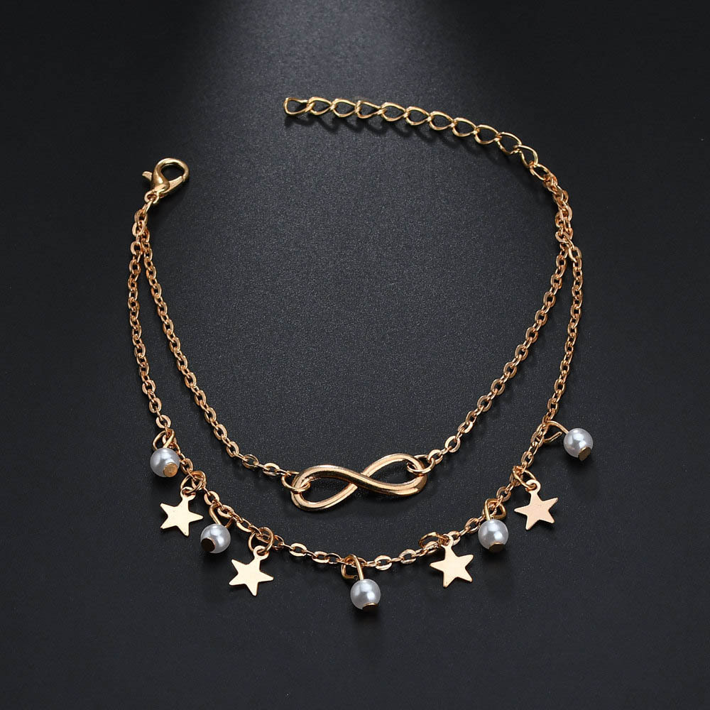 Simple gland Double étoile per - Gold Chain Sandal avis et prix