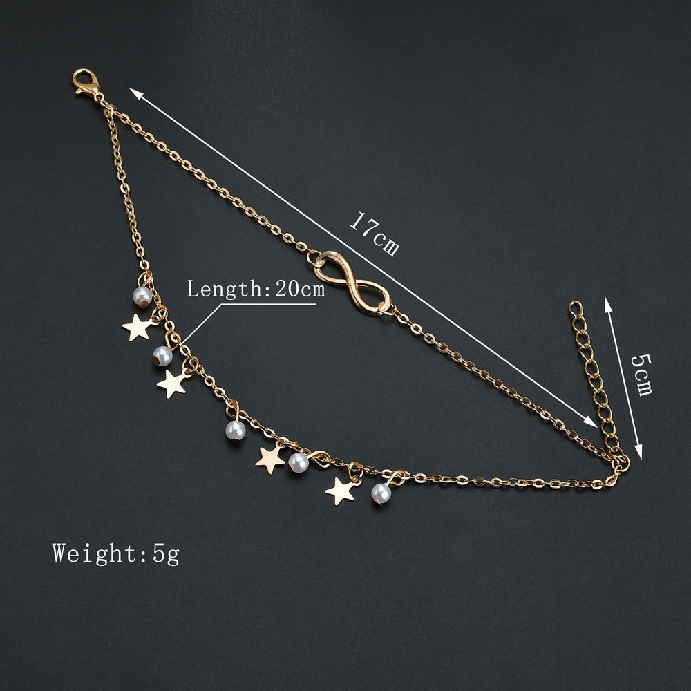 Simple gland Double étoile per - Gold Chain Sandal avis et prix