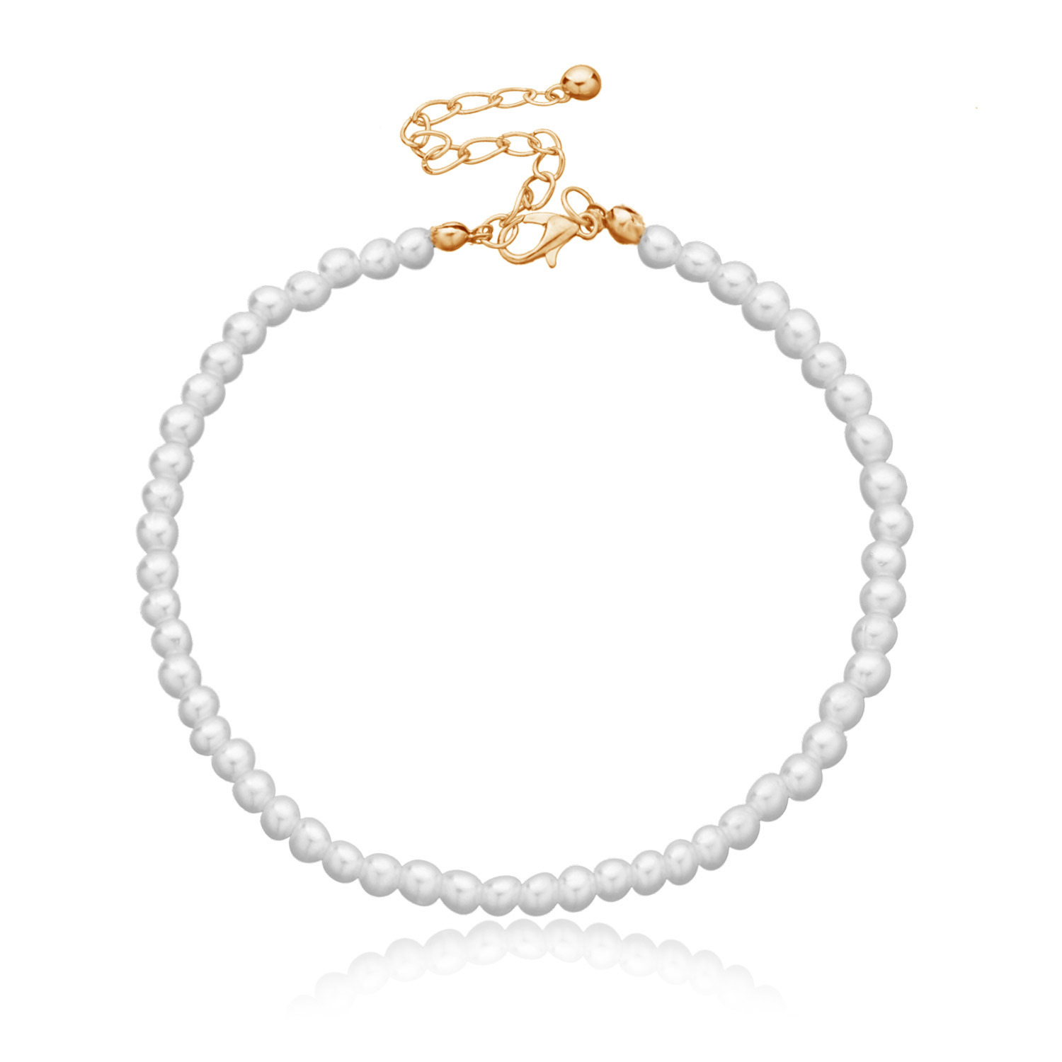 Bracelet de oral ille en Perle - Gold Chain Sandal avis et prix