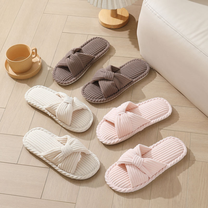Pantoufles de maison en velour - Women'S Shoes Non Slip avis et prix