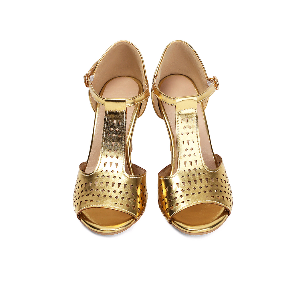 Chaussures de danse latine Tan - Gold Chain Sandal avis et prix